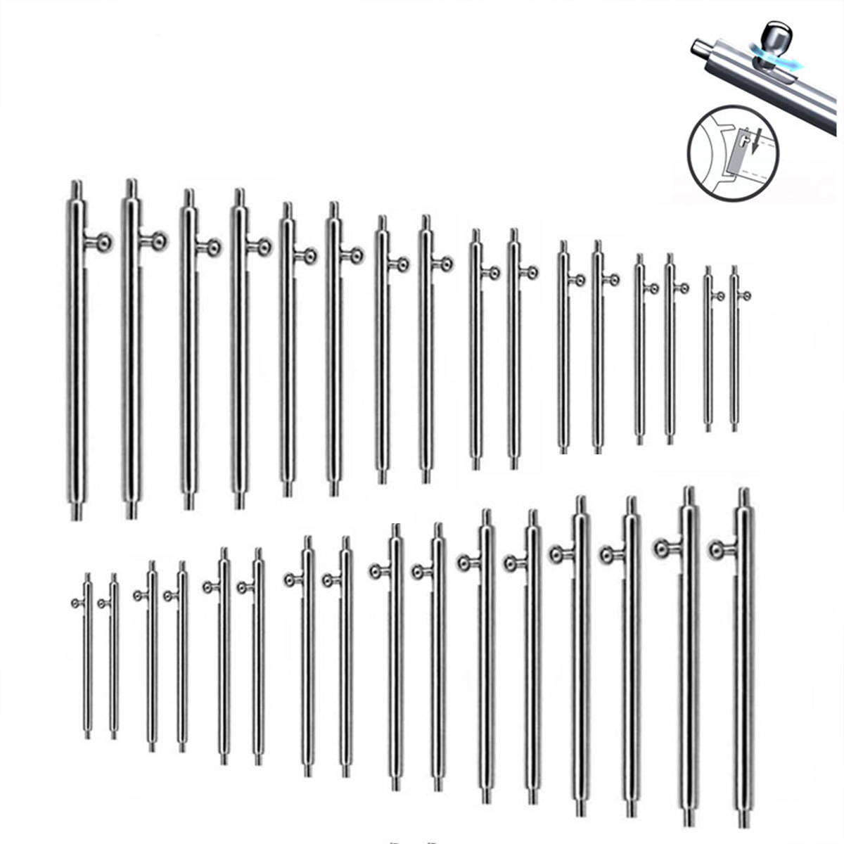 Spring Bar Tool Set - 22MM 20MM 10 pièces 1.8mm de