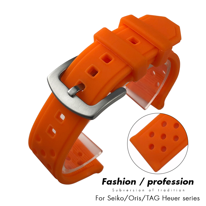 Seiko Watch 5 Sports - Bracelet de montre en silicone souple