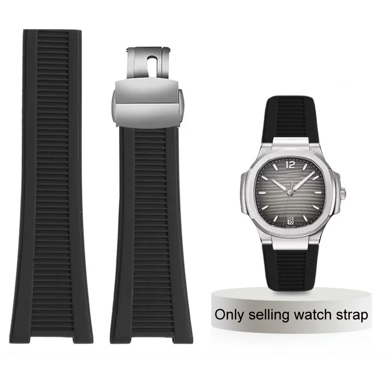 Patek Philippe Watch Nautilus - Bracelet de montre en silicone pour