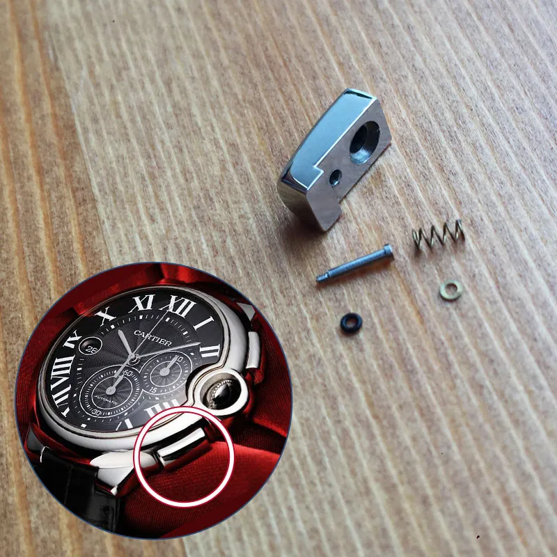Cartier Watch Ballon Bleu - Bouton poussoir étanche en acier pour