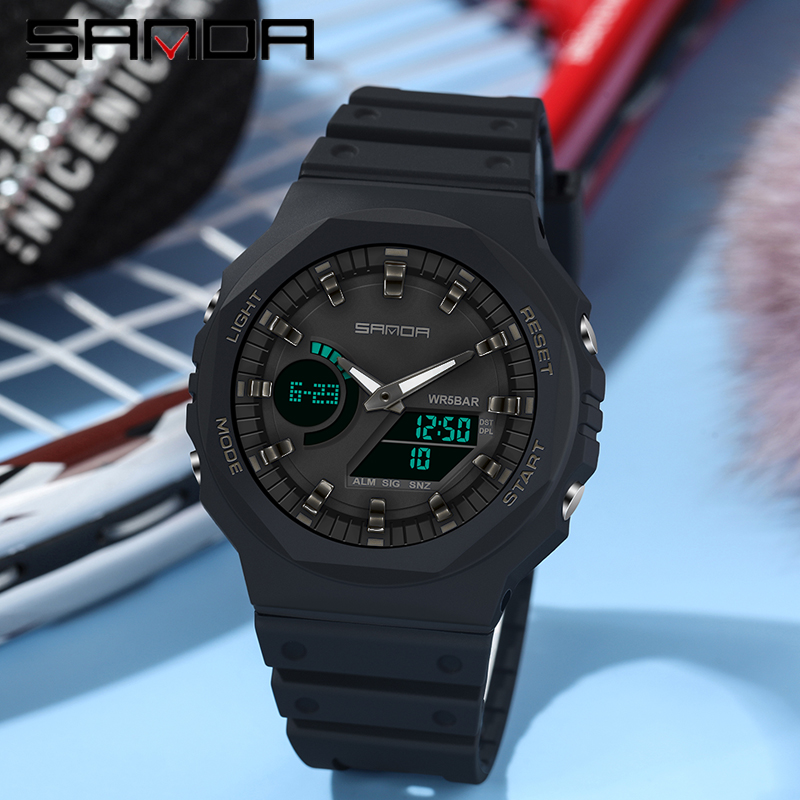 Seiko Watch 5 Sports - SANDA-Montres à quartz étanches pour hommes,