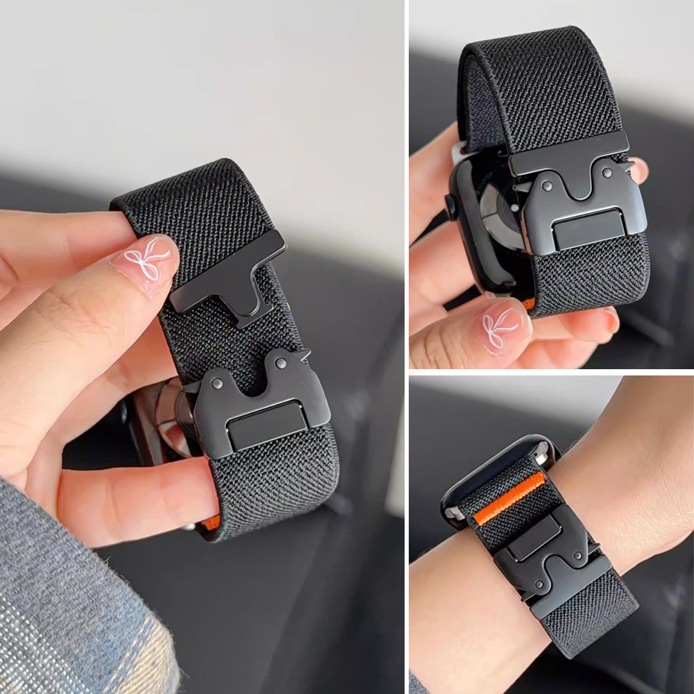 Parachute Strap Elastic - Bracelets de Parachute pour Apple Watch