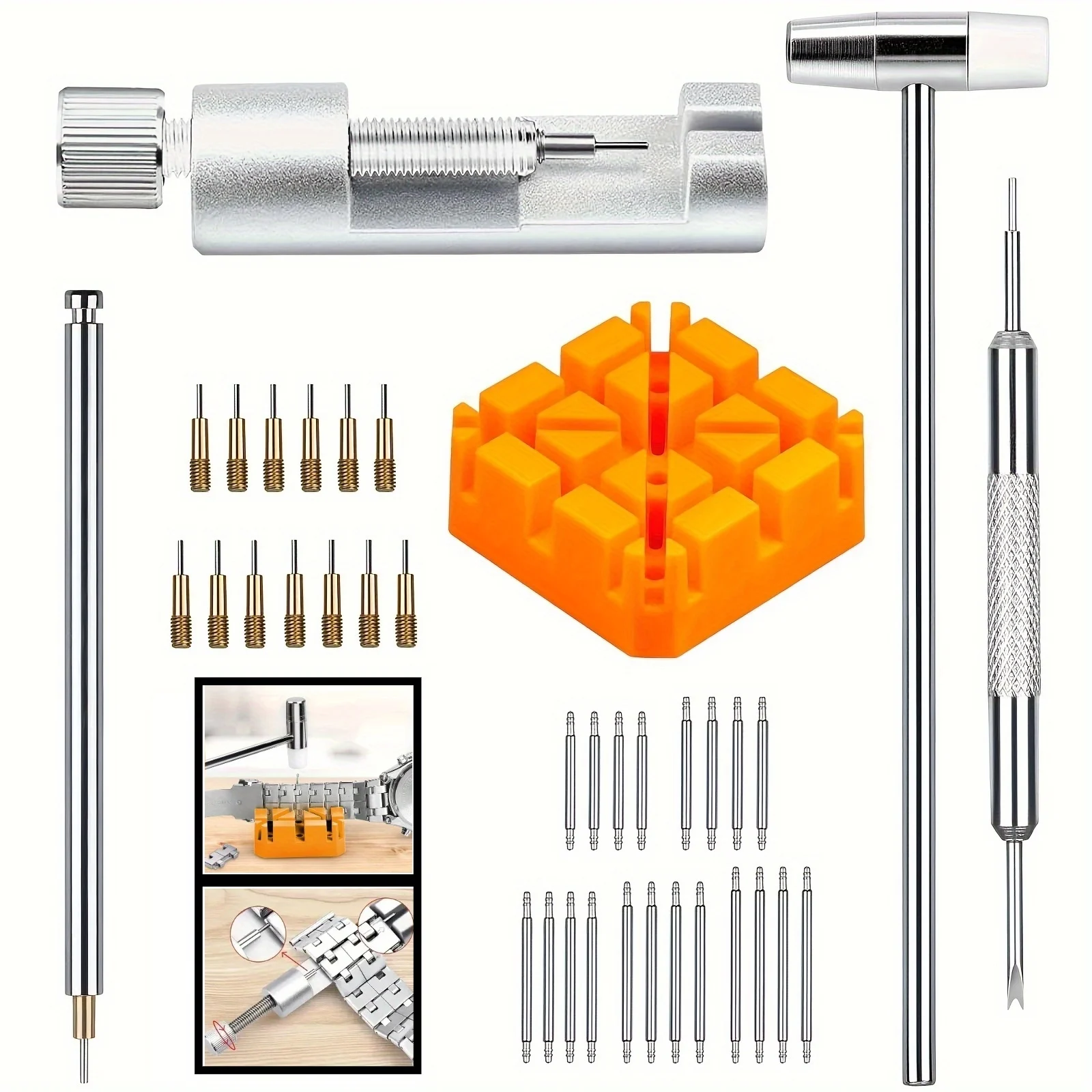 Spring Bar Tool Set - Lien de montre 41 pièces/ensemble, Kit