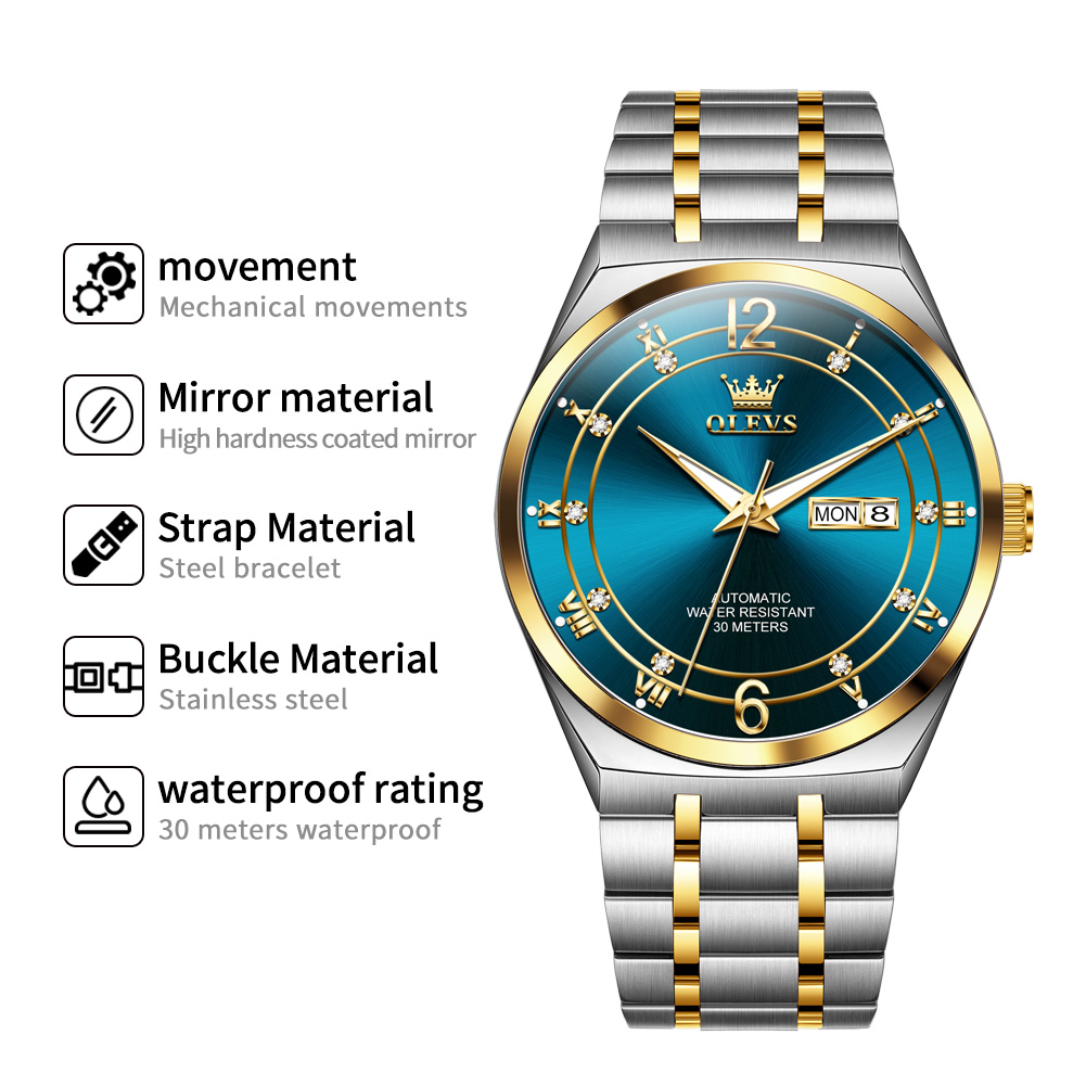 Montre OLEVS pour homme, montr - Rolex Watch Datejust avis et prix