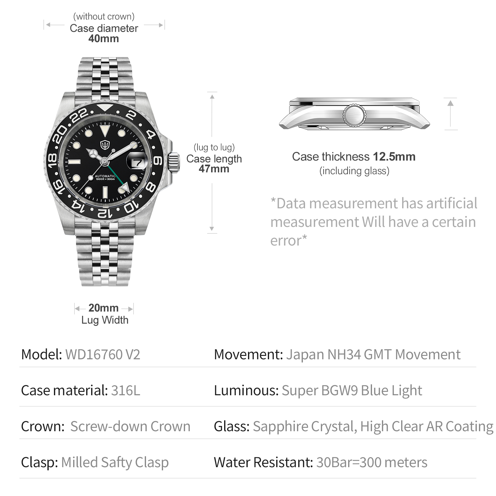 Watchdives – montre automatiqu - Rolex Watch Datejust avis et prix