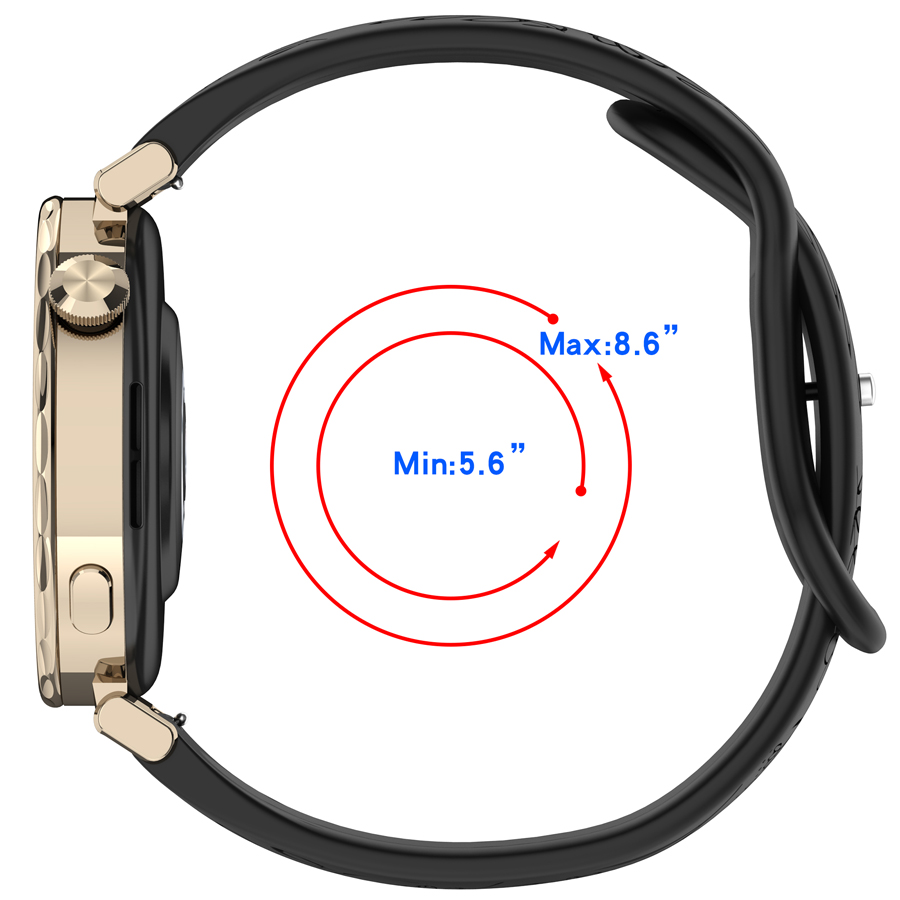 Bracelet en silicone 3D à fleu - Silicone Watch Band 22Mm avis et prix