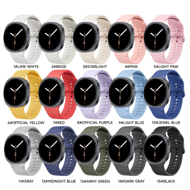 Bracelet en silicone 20/22 mm  - Silicone Watch Band 22Mm avis et prix