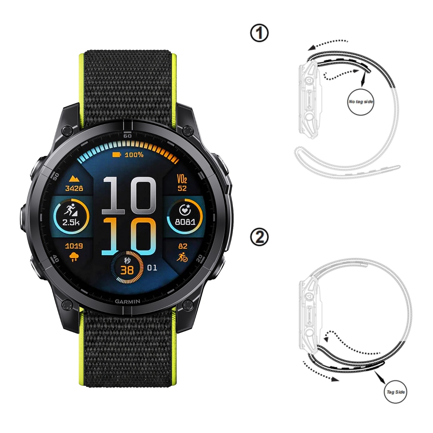 Bracelet de montre ultra léger - Sport Loop Velcro avis et prix