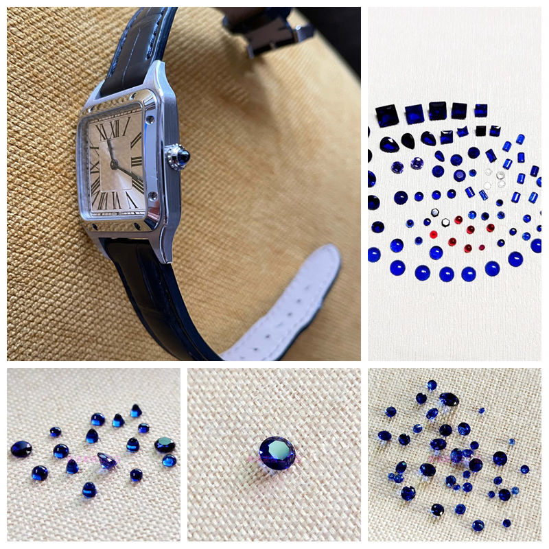 Couronne de montre avec saphir - Cartier Watch Ballon Bleu avis et prix